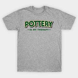 Pottery Is My Therapy Retro Style T-Shirt